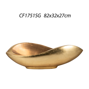 Escritorio Forma única Barato <span class=keywords><strong>Jarrones</strong></span> al por mayor Plantas artificiales Maceta dorada - Product Image 2