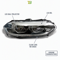 Phare LED d'occasion F52 pour BMW 118i 120i 125i Série 1 Berline 2017-2022 Remplacement direct