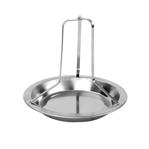 ที่วางจานบาร์บีคิวแบบพกพาที่กรองไก่ชั้นย่างทำจากสแตนเลสสามารถถอดออกได้ - Product Image 1