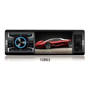 Reproductor <span class=keywords><strong>MP3</strong></span>/MP5/<span class=keywords><strong>MP4</strong></span> Universal 1 Din de 4 Pulgadas con Pantalla Táctil para Auto, Estéreo Inalámbrico, Carplay y Android Auto, Amplificador, Navegación, BT, FM - Product Image 1