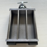 Moule d'essai en fonte à trois compartiments 40x40x160mm pour béton, moule à prisme pour mortier, équipement d'essai du ciment