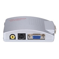 Universel NTSC PAL VGA VERS TV AV RCA Signal Adaptateur Convertisseur Commutateur Vidéo Boîte Composite pour Ordinateur Portable PC