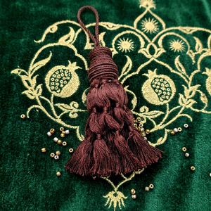 Flecos Decorativos de Rayón Marrón para Uso Textil en el Hogar - Product Image 1
