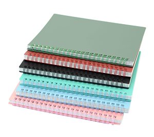 Wholesale Custom Printed <b>Personalised</b> <b>School</b> Student A5 Leather Cover Spiral Notebooks Bulk Printing Gift Customized - Product Image 1
