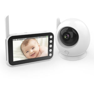 <span class=keywords><strong>Babyphone</strong></span> vidéo intelligent ABM100S 4,5 pouces avec caméra sans fil 2,4 GHz, 2 caméras, capteur de température et audio - Product Image 2