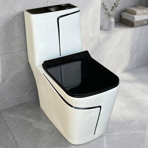 WC monobloc en céramique couleur personnalisée, à chasse directe, à sortie verticale, pour projets hôteliers - Product Image 3