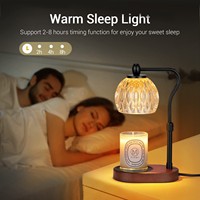 Chauffe-cire électrique en métal pour cire de soja, écologique, lampe de table d'aromathérapie, cadeau d'anniversaire, cadeau de la Saint-Valentin, bougies parfumées