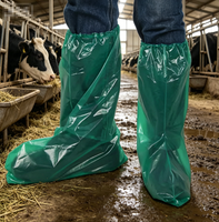 Surchaussures sanitaires jetables pour l'agriculture, protections de pieds élastiques et imperméables pour la désinfection des exploitations agricoles, la quarantaine et les contrôles vétérinaires