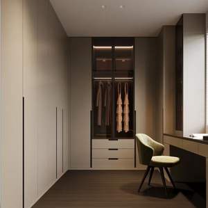 Kits de placards modulaires modernes DIY, meubles durables pour chambre à coucher avec design de placards de rêve, style panneau bois - Product Image 4