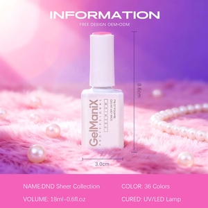 Hanyi - Esmalte de <span class=keywords><strong>Gel</strong></span> de la Colección DND, 18 ml, Sin TPO, Bajo Olor, 36 Colores, Duración de 28 Días, Marca Privada - Product Image 6