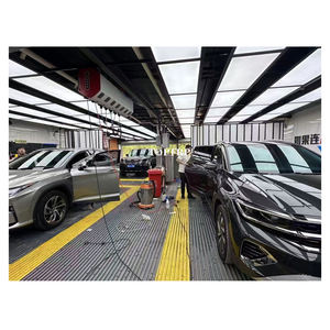 Plancher d'atelier de lavage de voiture de grille en plastique de garage anti-dérapant avec canal de drainage - Product Image 1