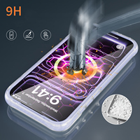 Coque Magnétique 360° Protection Intégrale pour iPhone 17 Pro Max 18 avec Verre Trempé Intégré, Antichoc Robuste et Anneau Support Caméra