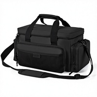 Sac à outils robuste en nylon imperméable, multi-poches, rangement portable, grande fermeture éclair, bandoulière réglable, poignée ergonomique