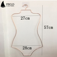 Support de maillot de bain en métal doré pour enfants, nouvelle collection
