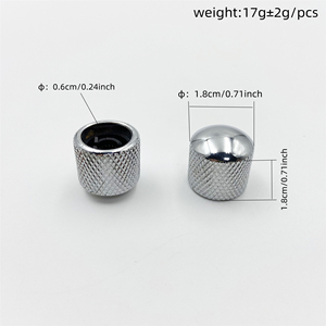 Multi <strong>Color</strong> Metal Potentiometer <strong>Knob</strong> Electric Guitar Bass <strong>Volume</strong> Tone Control <strong>Knob</strong> Stringed Instrument Replacement Accessories - Product Image 2