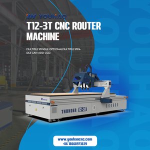 Machine de gravure et de découpe CNC YOUHAOCNC pour le travail du bois, avec changeur d'outils pneumatique multi-têtes, 3D 1325, pour la fabrication de meubles - Product Image 6