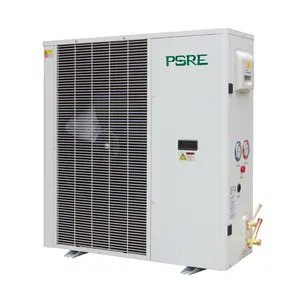 Risparmio energetico commerciale cella frigorifera L tipo R404a raffreddato ad aria piena DC inverter unità di condensazione per supermercato