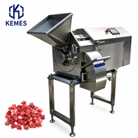 KEMES Commercial 3D Meat Dicer SS304 Acier Inoxydable Nouvelle Machine de Découpe Automatique pour Cubes, Bandes et Morceaux