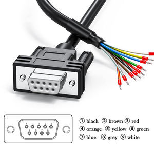Cable Serial RS232 con Conector DB9, Conector Hembra DB9 a Cable Desnudo, Conector D-SUB de 9 Pines RS232 a Cable Desnudo - Product Image 4