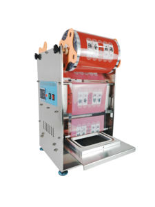 ケータリング & テイクアウト業界のギアドライブ付き食品包装ポーチ & フィルム用トレイシール機 - Product Image 2