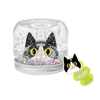 Produits certifiés UE en vogue : Kit de slime Clever Cat avec slime beurre noir et blanc et paillettes étoiles