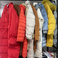 Pakaian Bekas A+ Gaya Korea Jaket Wanita Second Hand Berbahan Katun Berlapis Impor Ekspor Pakaian Bekas