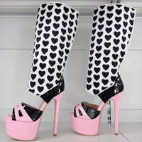 Personnalisation d'usine, personnalisation du logo, OEM, OED, sandales à talons hauts pour femmes, style sexy, talon en forme de cœur, grandes tailles