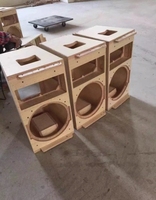 Altavoces Profesionales de 12 Líneas, Equipo de Sonido de Madera y Aluminio, Sistema de Audio y Vídeo
