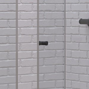 Mampara de Ducha Kamalu KS7000N 60x90 cm, Apertura Plegable Deslizante de 90 cm y Lateral Fija de 60 cm, Vidrio Negro de 6 mm de Grosor para Hoteles - Product Image 6