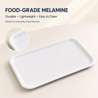 Plateau de service carré en mélamine de qualité alimentaire, personnalisé et imprimé sur mesure, pour restaurants et cafétérias, fabrication OEM ODM.
