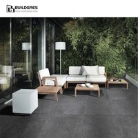 Carreaux de porcelaine gris mat antibactériens, résistants au sel et au sable, résistants aux acides, 600x600mm, pour maisons de plage et villas de luxe