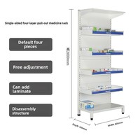 Armoires à médicaments occidentaux pour pharmacies, hôpitaux, cliniques, salles de traitement, mobilier hospitalier en métal, design minimaliste multifonctionnel