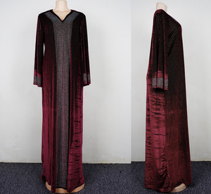 H & <span class=keywords><strong>D</strong></span> robes africaines en velours pour femmes <span class=keywords><strong>2022</strong></span> <span class=keywords><strong>automne</strong></span> afrique vêtements longue musulmane Maxi <span class=keywords><strong>robe</strong></span> de haute qualité africaine - Product Image 5