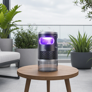 Lámpara Antimosquitos Recargable UV <span class=keywords><strong>con</strong></span> Aspiración Silenciosa, Portátil <span class=keywords><strong>con</strong></span> Luz Nocturna para Camping, Jardín y Terraza - Product Image 1