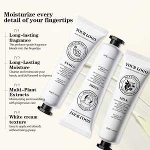 Crème <span class=keywords><strong>pour</strong></span> les mains au lait de chèvre, crème hydratante naturelle blanchissante <span class=keywords><strong>pour</strong></span> peaux très sèches, réparation nourrissante, lotion, marque privée OEM - Product Image 3