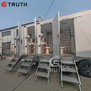 Truth, remolque de baño grande de 8 estaciones completamente personalizado, remolque de baño masculino <span class=keywords><strong>y</strong></span> femenino de lujo, remolques de baño portátiles - Product Image 5