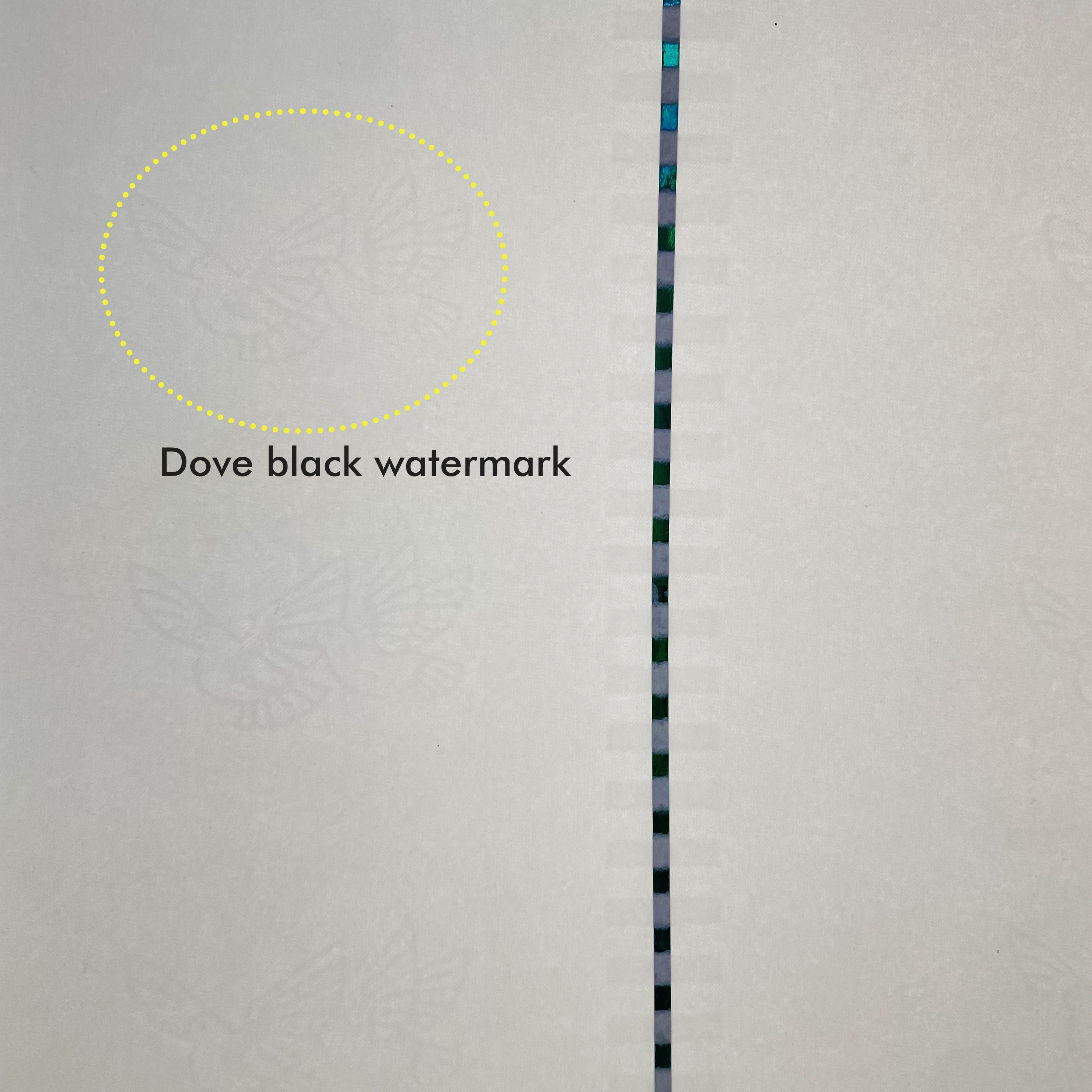 security thread paper with watermark