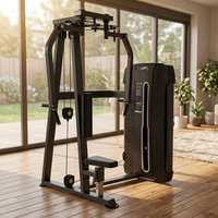 Jiewei JW-NP306 Machine de musculation professionnelle en acier au carbone pour exercices de pectoraux, bras droits, flys et entraînement dorsal