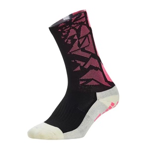 Chaussettes de sport mi-mollet pour enfants, direct usine, professionnelles, avec amorti en tissu éponge, résistantes à l'usure, anti-humidité, avec grip à pois pour le football - Product Image 3