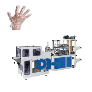 Máquina de fabricación de guantes dobles, totalmente automática, PE