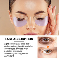 Soins des yeux, patchs raffermissants personnalisés pour le contour des yeux, anti-âge, hydratants, illuminateurs, masque pour les yeux en cristal d'algues marines