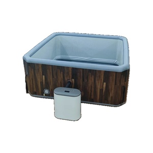 Nouvelle <span class=keywords><strong>Baignoire</strong></span> de Massage Carrée Autonome Intelligente avec <span class=keywords><strong>120</strong></span> Jets, Température Réglable, Fonction Piscine, 60 Gallons+, Spa à Domicile - Product Image 5