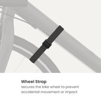 Support mural extensible pour vélo LBM13-01, porte-vélo en acier pliable, étagère pour le rangement des vélos en intérieur, gain de place