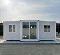 20ft/40ft uitbreidbare moderne containerwoning, prefab modulaire woning met 2 slaapkamers, keuken, badkamer, thuiskantoor, geschikt voor hotelgebruik, klaar voor verzending