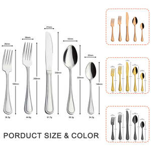 Juego de Cubiertos de Acero Inoxidable de Lujo de 5 Piezas, Juego de Cubiertos 18-10 para Hotel y Restaurante, Logotipo Personalizado, Acabado Espejo, Cubiertos Resistentes - Product Image 5