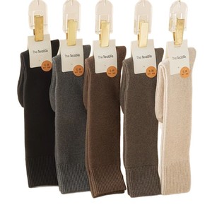 Women's Calf Terry Socks Thermal Thick Warm Solid Color Winter Socks For Women - Product Image 5