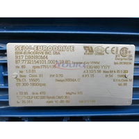 Moteur à engrenages hélicoïdaux 100 % neuf, emballage d'origine, réducteur de vitesse R17 DRN80M4, stock entrepôt
