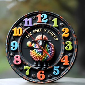 Orologio in Legno Personalizzato da 10 Pollici per Programmatore con Codice Snippet - Product Image 2