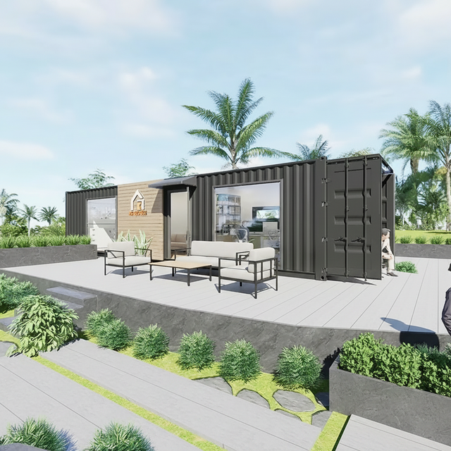 Luxury 2 Bedroom Expandable Container House Modern Prefab Home Foldable Mobile Villa for Backyard Office and Living Room