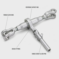Tendeur à cliquet M24 Jaw&jaw avec clé à cliquet personnalisée